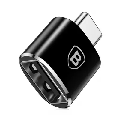 Baseus adaptér USB / USB Type-C OTG, černý (CATOTG-01)