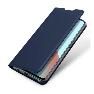 DUX DUCIS Skin Pro knížkové kožené pouzdro na Xiaomi Redmi Note 9T 5G, modré