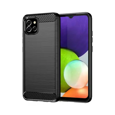 MG Carbon Case Flexible silikonový kryt na Samsung A03S EU (166.5), černý