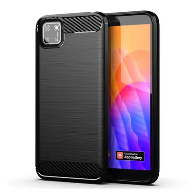 MG Carbon Case Flexible silikónový kryt na Huawei Y5p, černý