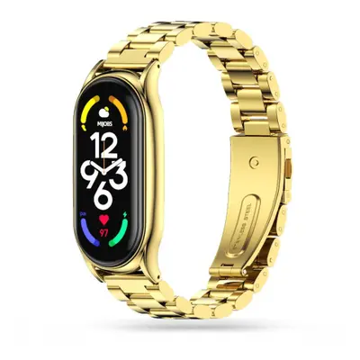 Tech-Protect Stainless řemínek na Xiaomi Mi Band 7, gold