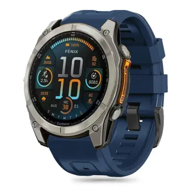 Tech-Protect Silicone řemínek na Garmin Fenix 5 / 6 / 6 Pro / 7 / 8 47mm / E / 8 47mm, navy blue