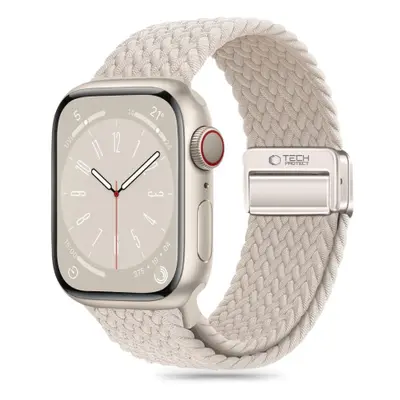 Tech-Protect Nylon Mag řemínek na Apple Watch 42/44/45/49mm, starlight