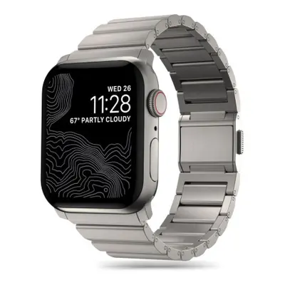 Tech-Protect Steel řemínek na Apple Watch 42/44/45/49mm, titanium