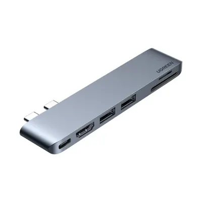 Ugreen CM380 USB-C HUB adaptér na MacBook Air / Pro, šedý (80856)