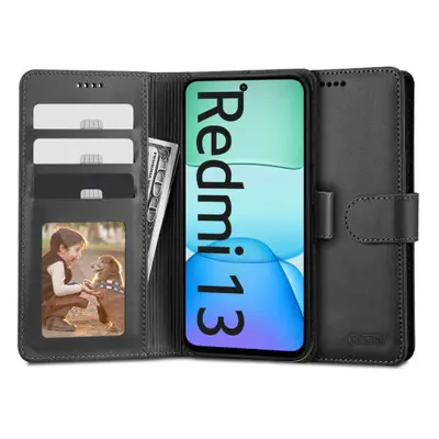 Tech-Protect Wallet knížkové pouzdro na Xiaomi Redmi 13, černé