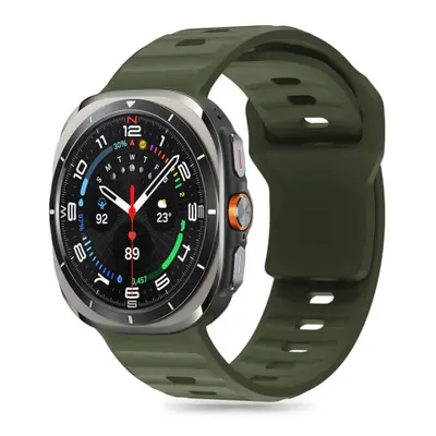 Tech-Protect Silicone Line řemínek na Samsung Galaxy Watch Ultra 47mm, olive green