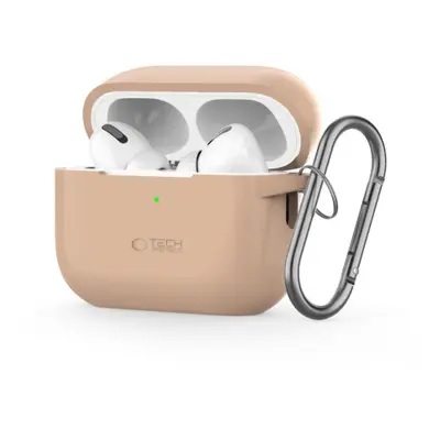 Tech-Protect Silicone Hook pouzdro na Apple AirPods Pro 1 / 2, hnědé