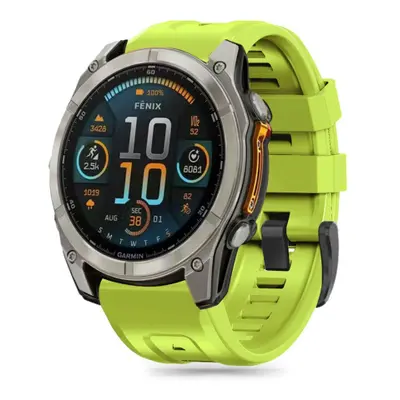 Tech-Protect Silicone řemínek na Garmin Fenix 5 / 6 / 6 Pro / 7 / 8 47mm / E / 8 47mm, lime