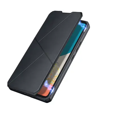 DUX DUCIS Skin X knížkové kožené pouzdro na Samsung Galaxy A73, černé