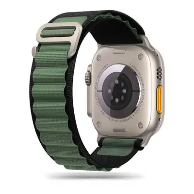 Tech-Protect Nylon řemínek na Apple Watch 42/44/45/49mm, black / military green