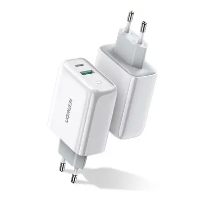 Ugreen CD170 síťová nabíječka USB-C / USB QC 4.0 PD 36W , bíla (60468 CD170)