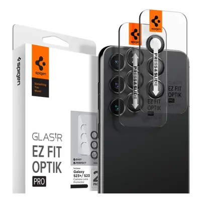 Spigen Ez Fit Optik 2x sklo na kameru Samsung Galaxy S23 / S23 Plus, černé