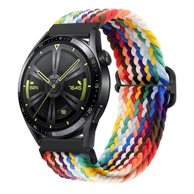 BStrap Elastic Nylon řemínek na Huawei Watch GT2 42mm, rainbow (SSG024C0207)