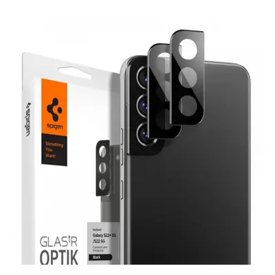 Spigen Optik.Tr 2x ochranné sklo na kameru na Samsung Galaxy S22 / S22 Plus, černé