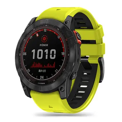 Tech-Protect Iconband řemínek na Garmin Fenix 5x / 5x Plus / 6x / 6x Pro / 7x / 8 51mm, lime/bla