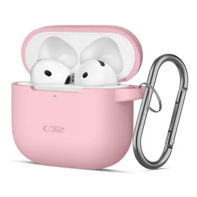 Tech-Protect Silicone Hook pouzdro na Apple AirPods 4, růžové