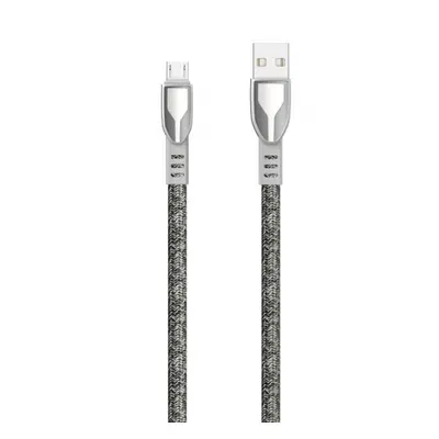 Dudao Zinc Alloy kabel USB / Micro USB 5A 1m, šedý (L3PROM gray)