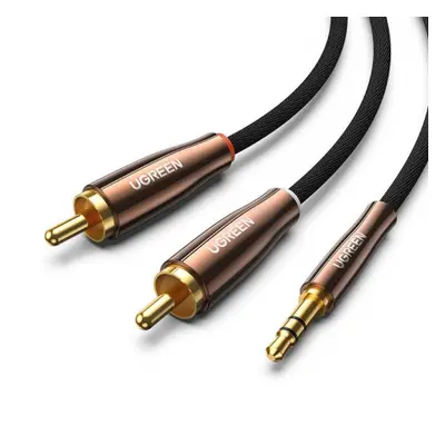 Ugreen AV170 audio kabel 3.5 mm jack / 2x RCA 3m, černý (80848)