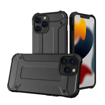 MG Hybrid Armor plastový kryt na iPhone 13 Pro Max, černý