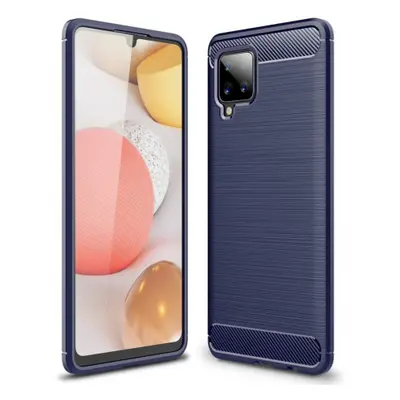 MG Carbon Case Flexible silikonový kryt na Samsung Galaxy A42 5G, modrý