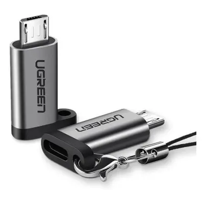 Ugreen US282 adaptér USB-C / micro USB, šedý