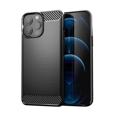 MG Carbon Case Flexible silikonový kryt na iPhone 13 Pro, černý