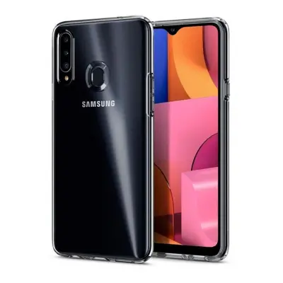 Spigen Liquid Crystal silikonový kryt na Samsung Galaxy A20s, průsvitný (ACS00562)