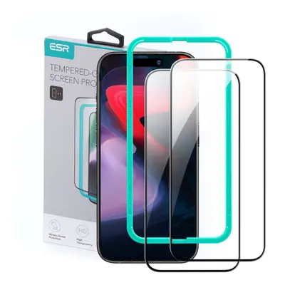 ESR Screen Protector 2x ochranné sklo na iPhone 15 Pro Max, černé