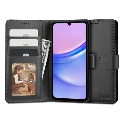 Tech-Protect Wallet knížkové pouzdro na Samsung Galaxy A15 4G / 5G, černé