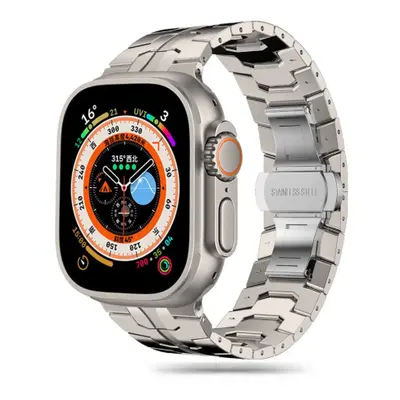 Tech-Protect Stainless Line řemínek na Apple Watch 42/44/45/49mm, titanium