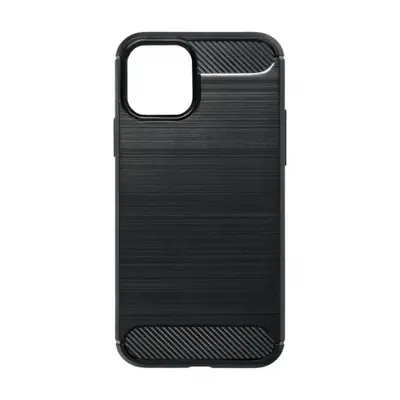 Forcell Carbon silikonový kryt na iPhone 11 Pro, černý