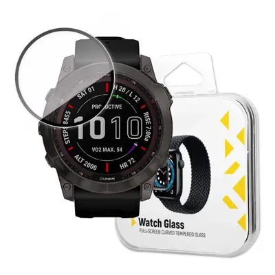 MG Watch Glass Hybrid ochranné sklo na Garmin Fenix 7, černé