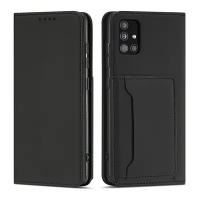 MG Magnet Card knížkové kožené pouzdro na Xiaomi Redmi Note 11 Pro 4G/5G, černé