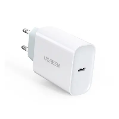 Ugreen Fast síťová nabíječka USB-C PD QC 4.0 30W, bíla (70161)