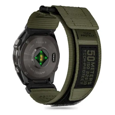 Tech-Protect Scout Pro řemínek na Garmin Fenix 5x / 5x Plus / 6x / 6x Pro / 7x / 8 51mm, militar