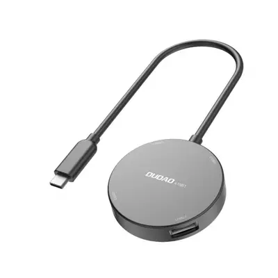 Dudao A15BT 4in1 USB HUB adapter USB C - 1x USB 3.2 Gen 1 / 3x USB 2.0, černý (A15BT)