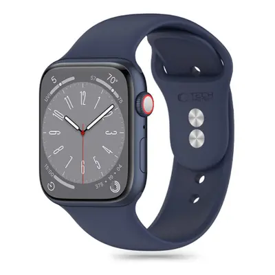 Tech-Protect Silicone řemínek na Apple Watch 42/44/45/49mm, midnight blue