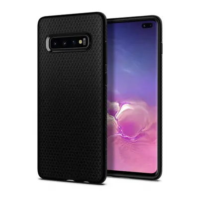 Spigen Liquid Air gumené pouzdro na Samsung Galaxy S10 Plus, matné černé (606CS25764)