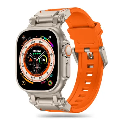 Tech-Protect Delta Pro řemínek na Apple Watch 42/44/45/49mm, orange / titanium