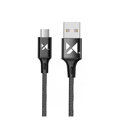 MG kabel USB / micro USB 2.4A 1m, černý (WUC-M1B)