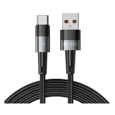 Tech-Protect Ultraboost kabel USB / USB-C 66W 6A 2m, šedý