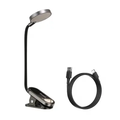 Baseus Mini LED Reading lampa s klipem, sivá (DGRAD-0G)