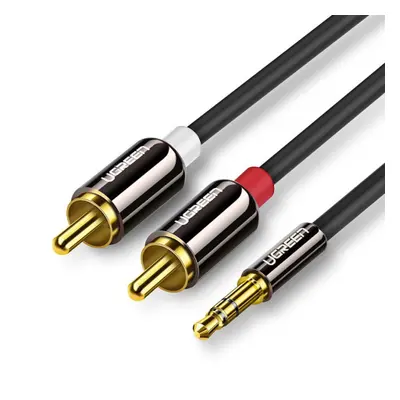 Ugreen AV116 audio kabel 3.5mm mini jack / 2RCA M/M 2m, černý (AV116 10584)