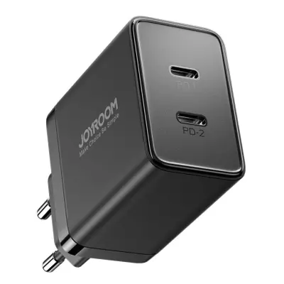 Joyroom JR-TCF09 sieťová nabíjačka 2x USB-C 40W, čierna (JR-TCF09)