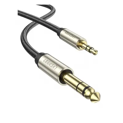 Ugreen AV127 audio kabel 3.5mm mini jack - 6.35mm jack M/M 2m, šedý (10628)