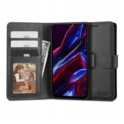 Tech-Protect Wallet knížkové pouzdro na Xiaomi Redmi Note 12 / Poco X5 5G, černé