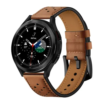 Tech-Protect Leather řemínek na Samsung Galaxy Watch 4 / 5 / 5 Pro / 6, brown