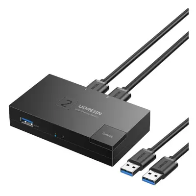 Ugreen CM618 Switch Box 3x USB 3.0, černý (15149)