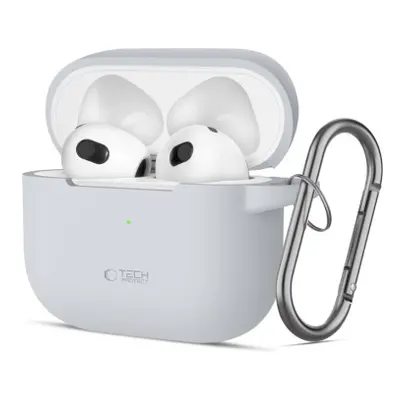 Tech-Protect Silicone Hook pouzdro na Apple AirPods 3, šedé